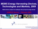 MEMS Energy Harvesting Devices